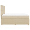 vidaXL &Kappa;&rho;&epsilon;&beta;ά&tau;&iota; Boxspring &mu;&epsilon; &Sigma;&tau;&rho;ώ&mu;&alpha; &Kappa;&rho;&epsilon;&mu; 140x190 &epsilon;&kappa;. &Upsilon;&phi;&alpha;&sigma;&mu;ά&tau;&iota;&nu;&omicron;