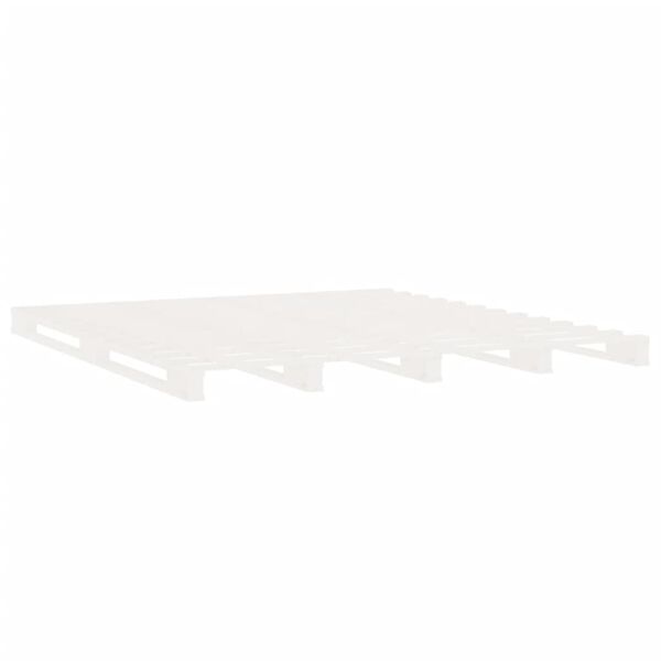 vidaXL Σκελετός Κρεβ. Χωρίς Στρώμα Λευκό 160x200 εκ Μασίφ Πεύκο
