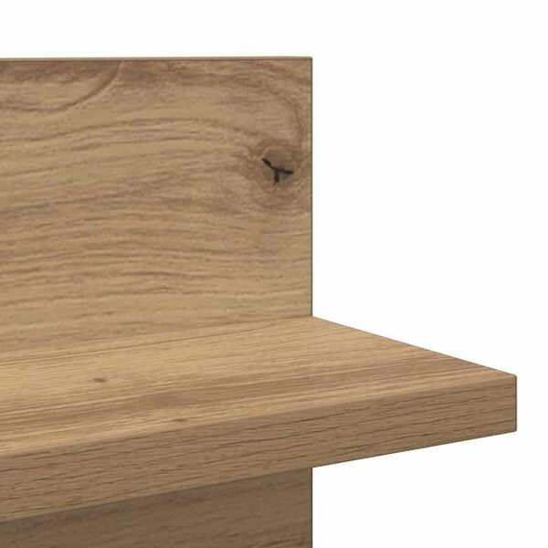 vidaXL Ράφια Τοίχου με ράφι 2 pcs artisan δρυς 80 x 11.5 x 18 εκ