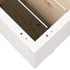 vidaXL Ζαρντινιέρα Κήπου Λευκή 90x60x49,5 εκ. από Μασίφ Ξύλο Πεύκου