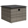 vidaXL Σετ Καναπέ Κήπου 4 pcs Γκρι 55 x 62 x 69 εκ Πολυ ράταν