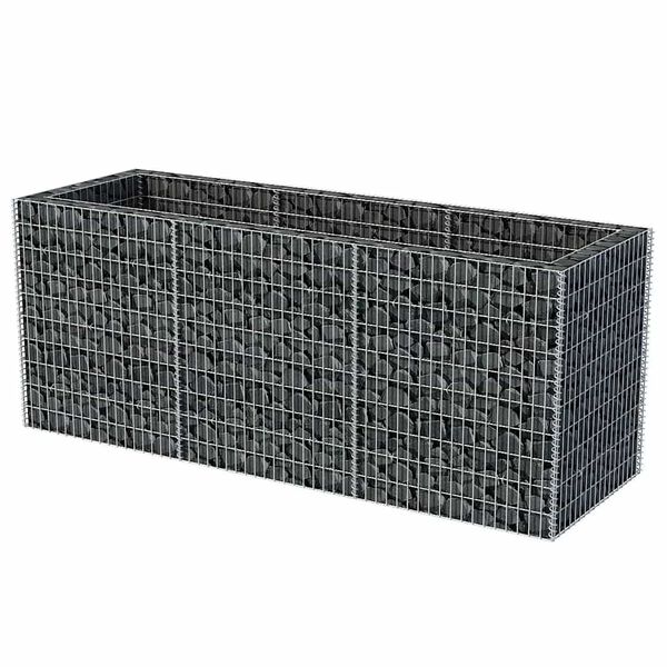 vidaXL Συρματοκιβώτιο - Γλάστρα Υπερυψωμένη 270x90x100 εκ. Ατσάλινη