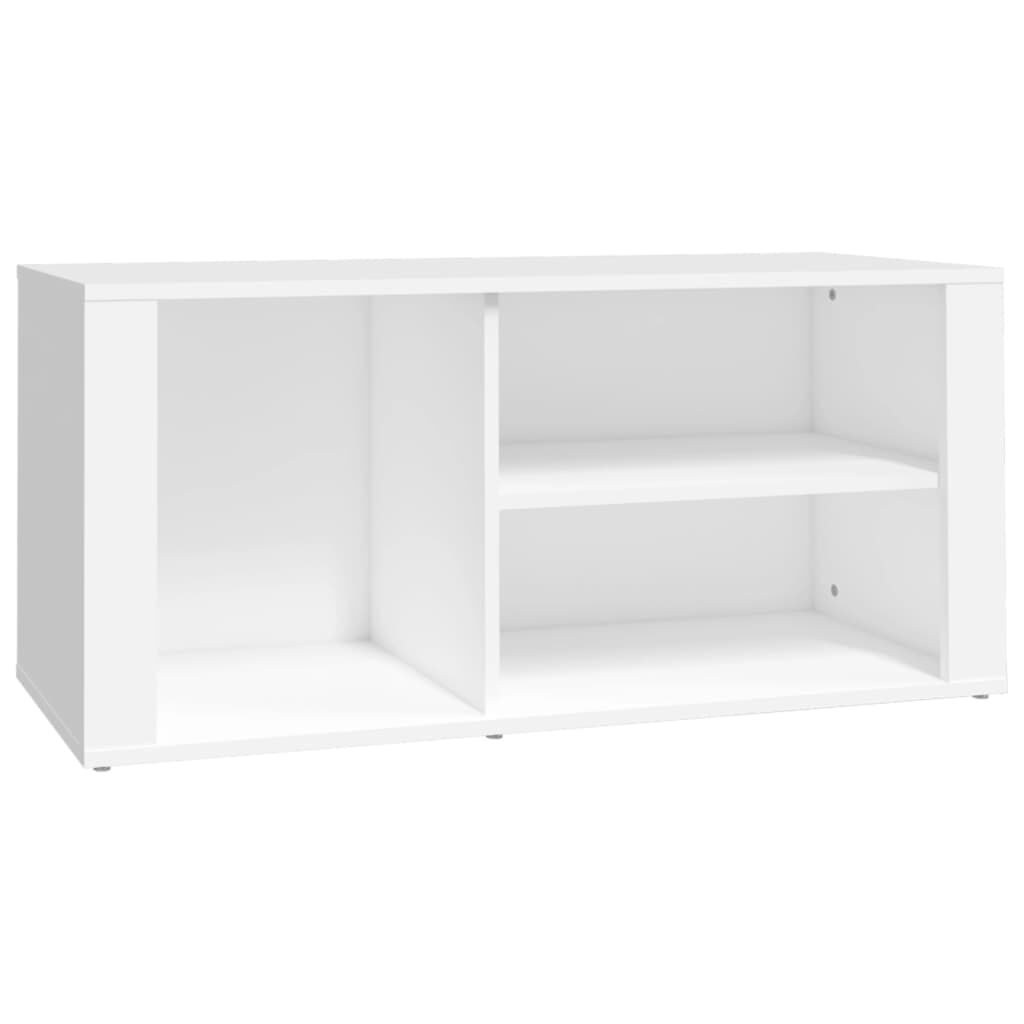 vidaXL Παπουτσοθήκη Λευκή 100 x 35 x 45 εκ. από Επεξεργασμένο Ξύλο
