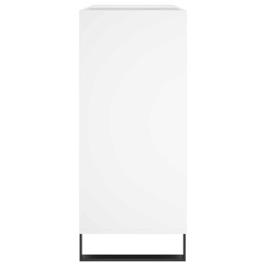 vidaXL Έπιπλο Δίσκων Λευκό 84,5 x 38 x 89 εκ. από Επεξεργασμένο Ξύλο