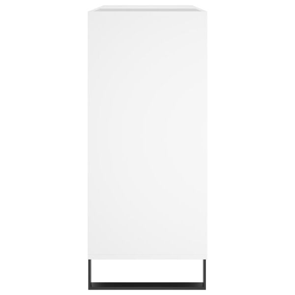vidaXL Έπιπλο Δίσκων Λευκό 84,5 x 38 x 89 εκ. από Επεξεργασμένο Ξύλο