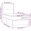 vidaXL &Kappa;&rho;&epsilon;&beta;ά&tau;&iota; Boxspring &mu;&epsilon; &Sigma;&tau;&rho;ώ&mu;&alpha; & LED &Mu;&pi;&lambda;&epsilon; 90x200 &epsilon;&kappa;. &Upsilon;&phi;&alpha;&sigma;&mu;ά&tau;&iota;&nu;&omicron;