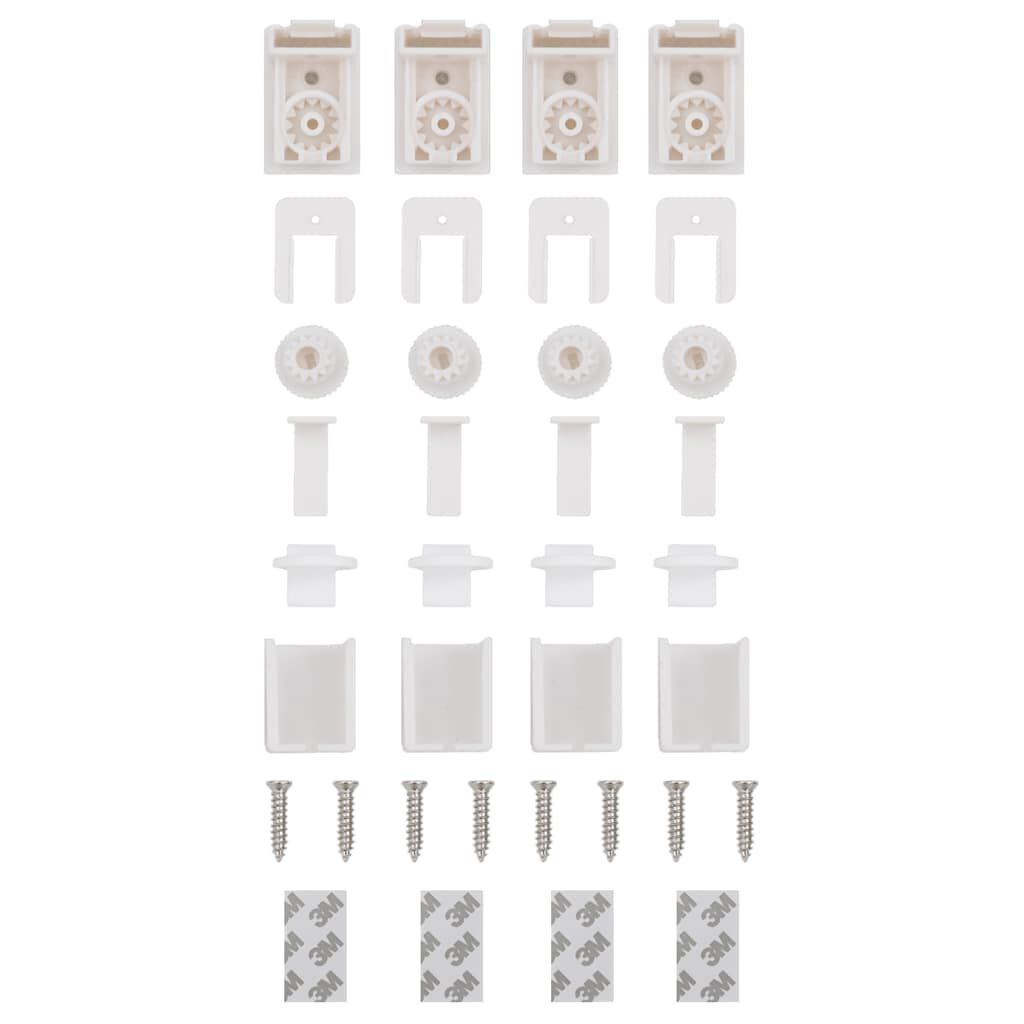 vidaXL Πλισέ περσίδα Μπορντό κόκκινο 75x150 cm Πλάτος υφάσματος