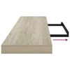 vidaXL &Rho;ά&phi;&iota;&alpha; &Tau;&omicron;ί&chi;&omicron;&upsilon; 2 &tau;&epsilon;&mu;. &Chi;&rho;ώ&mu;&alpha; &Delta;&rho;&upsilon;ό&sigmaf; 120 x 23,5 x 3,8 &epsilon;&kappa;. MDF