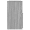 vidaXL Μπουντουάρ και Σκαμπό Γκρι Sonoma 60 x 40 x 113,5 εκ.