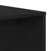 vidaXL Ένθετα τραπέζια Μαύρη δρυς 100 x 48 x 40 εκ Επεξεργασμένο ξύλο