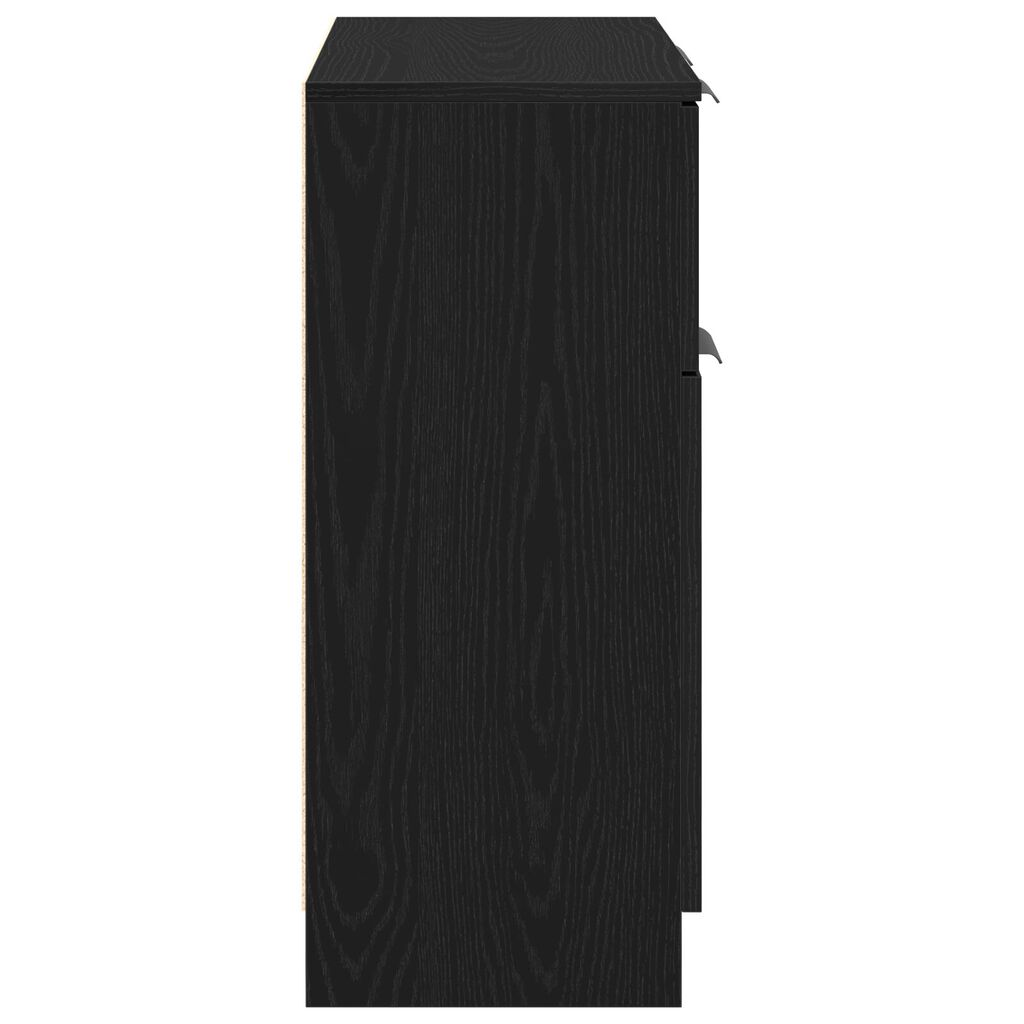 vidaXL Μαύρο Οξιά Κονσόλα 60x30x70 εκ Επεξεργασμένο Ξύλο