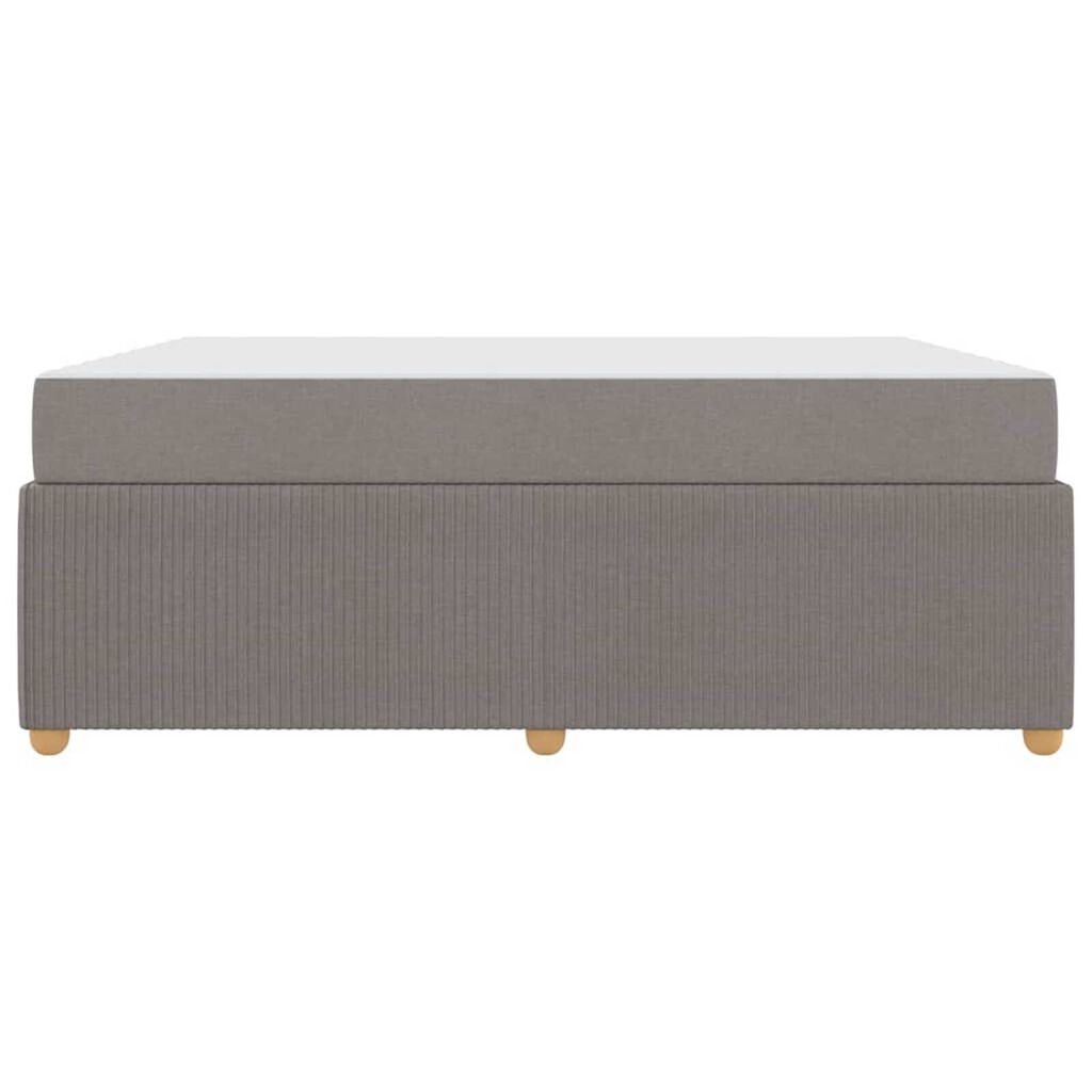 vidaXL Σκελετός κρεβατιού με στρώμα Taupe 180 x 200 cm ύφασμα
