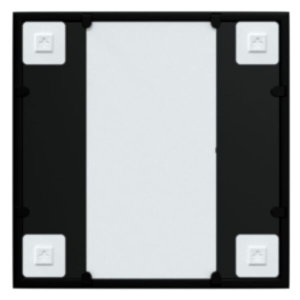 vidaXL Καθρέφτης Τοίχου Μαύρος 40 x 40 εκ. Μεταλλικός