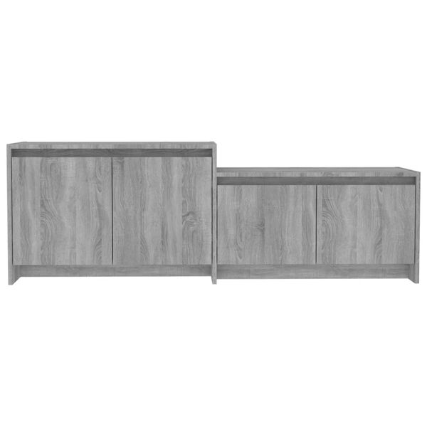 vidaXL Έπιπλο Τηλεόρασης Γκρι Sonoma 146,5x35x50 εκ. Επεξεργ. Ξύλο