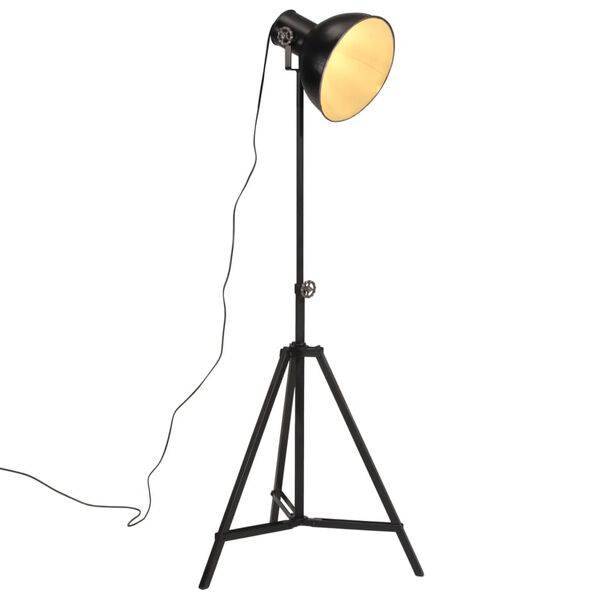 vidaXL Φωτιστικό Δαπέδου 25 W Μαύρο 61x61x90/150 εκ. Ε27