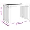 vidaXL Πλευρικό Τραπέζι Κήπου Καφέ 50 x 32.5 x 35 εκ Μασίφ ξύλο teak