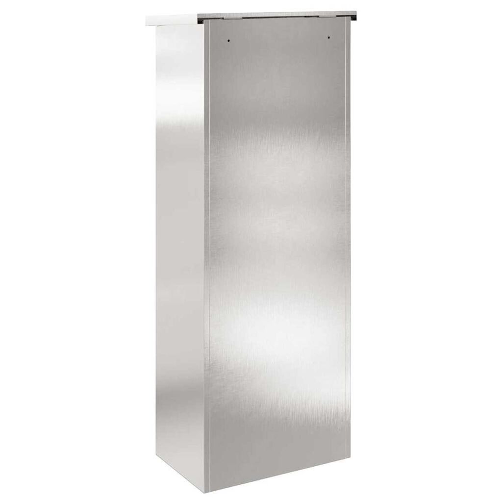 vidaXL Θυρίδα Πακέτων Μαύρο 44.5 x 29 x 110.5 εκ Ανοξείδωτο ατσάλι