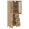vidaXL Highboard &mu;&epsilon; &sigma;&upsilon;&rho;&tau;ά&rho;&iota; 2 pcs Artisan Oak &Epsilon;&pi;&epsilon;&xi;&epsilon;&rho;&gamma;&alpha;&sigma;&mu;έ&nu;&omicron; &xi;ύ&lambda;&omicron;