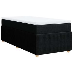 vidaXL &Kappa;&rho;&epsilon;&beta;ά&tau;&iota; Boxspring &mu;&epsilon; &Sigma;&tau;&rho;ώ&mu;&alpha; &Mu;&alpha;ύ&rho;&omicron; 100 x 200 &epsilon;&kappa;. &Upsilon;&phi;&alpha;&sigma;&mu;ά&tau;&iota;&nu;&omicron;