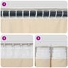 vidaXL Κουρτίνες με κουρτίνες 2 pcs Μπορντό 140 x 175 cm Βελούδο