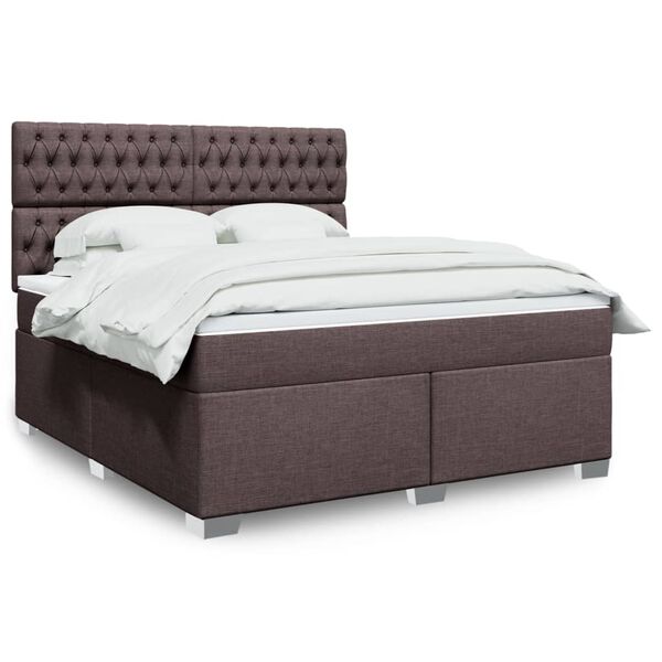 vidaXL &Kappa;&rho;&epsilon;&beta;ά&tau;&iota; Boxspring &mu;&epsilon; &Sigma;&tau;&rho;ώ&mu;&alpha; &Sigma;&kappa;&omicron;ύ&rho;&omicron; &Kappa;&alpha;&phi;έ 180x200 &epsilon;&kappa; &Upsilon;&phi;&alpha;&sigma;&mu;ά&tau;&iota;&nu;&omicron;