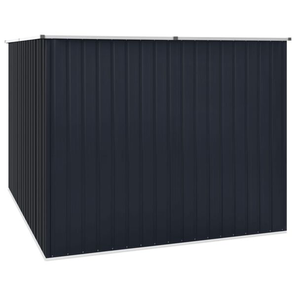 vidaXL Αποθήκη Κήπου Ανθρακί 195x198x159 εκ. από Γαλβανισμένο Ατσάλι