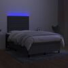 vidaXL &Kappa;&rho;&epsilon;&beta;ά&tau;&iota; Boxspring &mu;&epsilon; &Sigma;&tau;&rho;ώ&mu;&alpha; & LED &Sigma;&kappa;.&Gamma;&kappa;&rho;&iota; 120x200 &epsilon;&kappa; &Upsilon;&phi;&alpha;&sigma;&mu;ά&tau;&iota;&nu;&omicron;