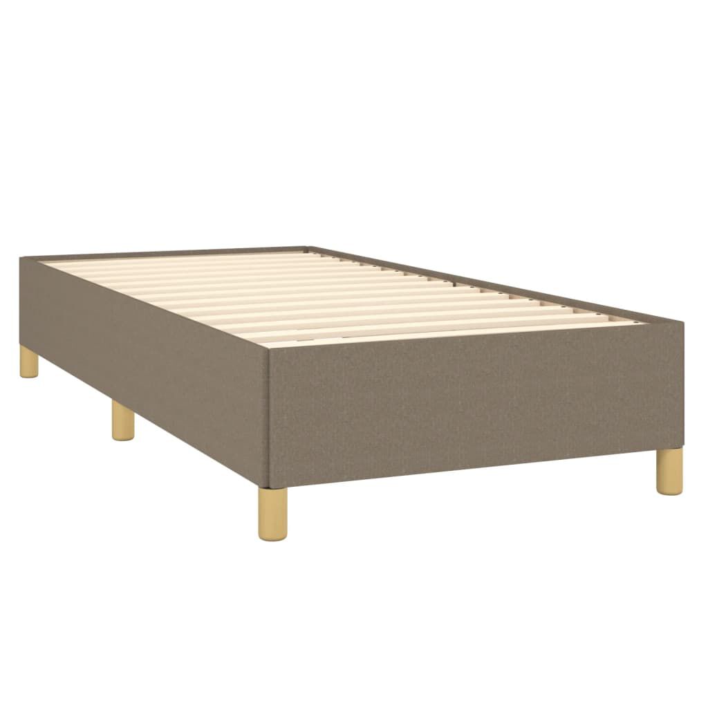 vidaXL Σκελετός Κρεβατιού Χωρίς Στρώμα Taupe 90x190 εκ. Υφασμάτινο