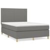 vidaXL &Kappa;&rho;&epsilon;&beta;ά&tau;&iota; Boxspring &mu;&epsilon; &Sigma;&tau;&rho;ώ&mu;&alpha; &Sigma;&kappa;&omicron;ύ&rho;&omicron; &Gamma;&kappa;&rho;&iota; 140x190 &epsilon;&kappa;. &Upsilon;&phi;&alpha;&sigma;&mu;ά&tau;&iota;&nu;&omicron;