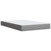 vidaXL Κρεβάτι Boxspring με Στρώμα Ανοιχτό Γκρι 120x190 εκ. Υφασμάτινο