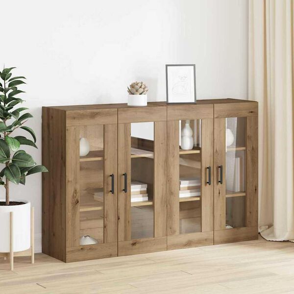 vidaXL Ντουλάπια Τοίχου 2 pcs artisan δρυς 69.5 x 34 x 90 εκ.