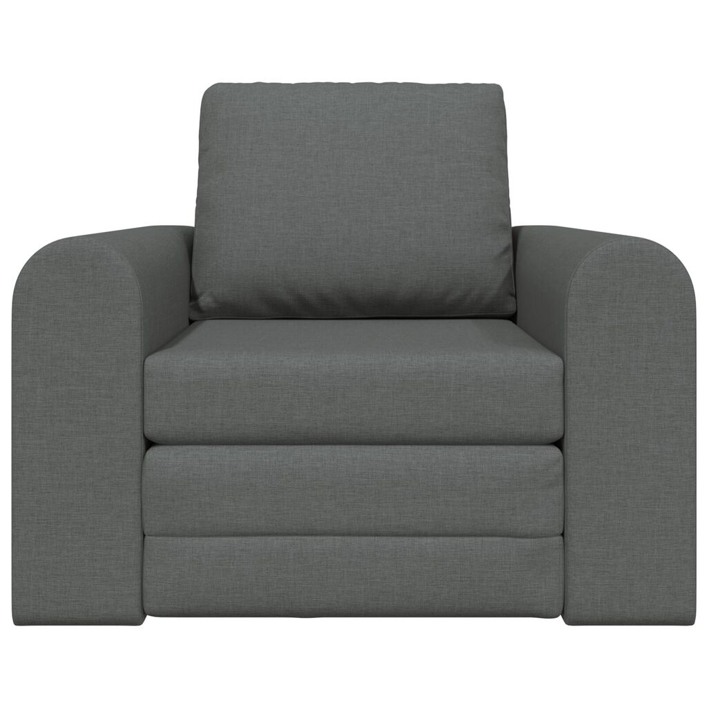 vidaXL Καναπές Κρεβάτι 2 σε 1 Σκούρος Γκρι 98x71x83 εκ. Ύφασμα