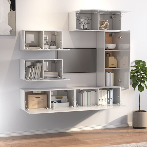 vidaXL &Sigma;&epsilon;&tau; &Epsilon;&pi;ί&pi;&lambda;&omega;&nu; &Tau;&eta;&lambda;&epsilon;ό&rho;&alpha;&sigma;&eta;&sigmaf; 6 &Tau;&epsilon;&mu;&alpha;&chi;ί&omega;&nu; &Gamma;&upsilon;&alpha;&lambda;. &Lambda;&epsilon;&upsilon;&kappa;ό &Epsilon;&pi;&epsilon;&xi;. &Xi;ύ&lambda;&omicron;