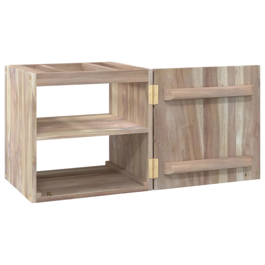 vidaXL Ντουλάπι Μπάνιου Επιτοίχιο 41x38x40 εκ. από Μασίφ Ξύλο Teak