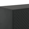 vidaXL Μπουφές Μαύρος 75 x 35 x 75 εκ. από Ατσάλι