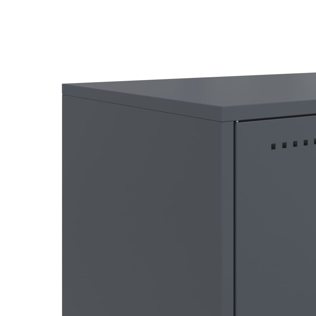 vidaXL Έπιπλο Τηλεόρασης Ανθρακί 100,5x39x43,5εκ. Ατσάλι