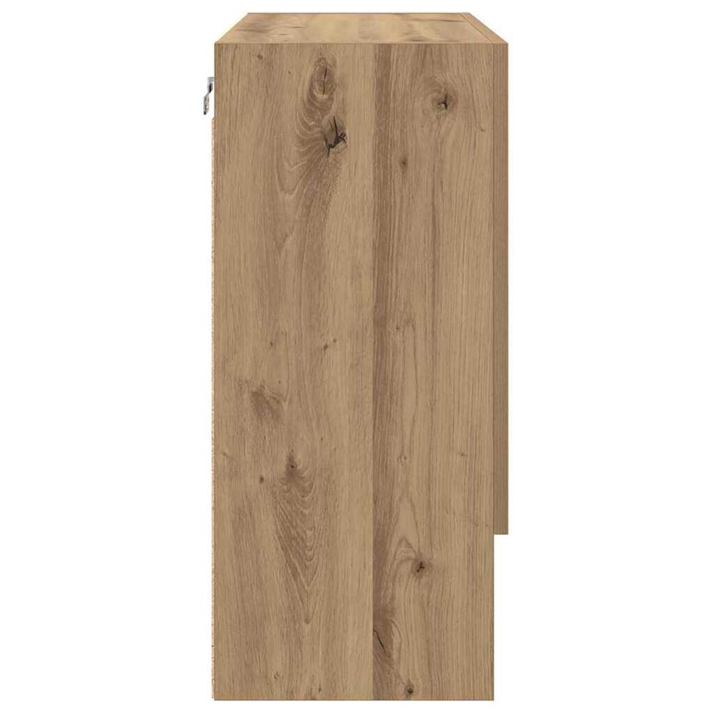 vidaXL Ντουλάπα Τοίχου artisan δρυς 60 x 31 x 70 εκ Επεξεργασμένο ξύλο