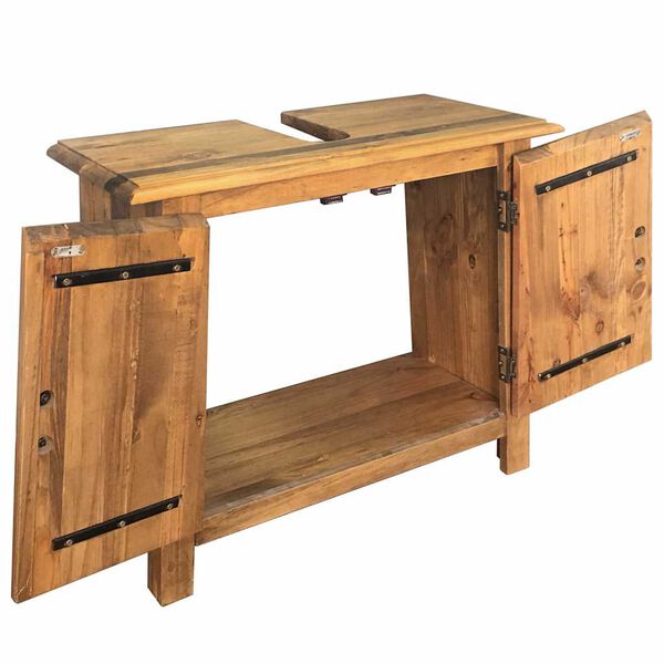 vidaXL Ντουλάπι Νιπτήρα 70x32x63 εκ. Μασίφ Ανακυκλωμένο Ξύλο Πεύκου