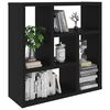 vidaXL Ραφιέρα Τοίχου Μαύρη 45,1 x 16 x 45,1 εκ. από Επεξ. Ξύλο