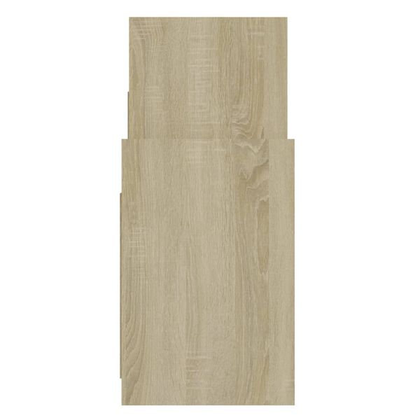 vidaXL Βοηθητικό Ντουλάπι Sonoma Δρυς 60 x 26 x 60 εκ. από Επεξ. Ξύλο