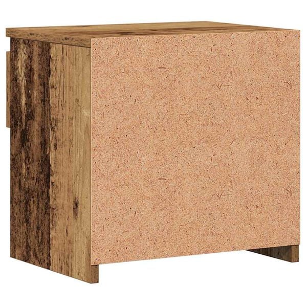 vidaXL ντουλάπι κομοδίνου Παλιό ξύλο 40x30x39 cm Κατασκευασμένο ξύλο