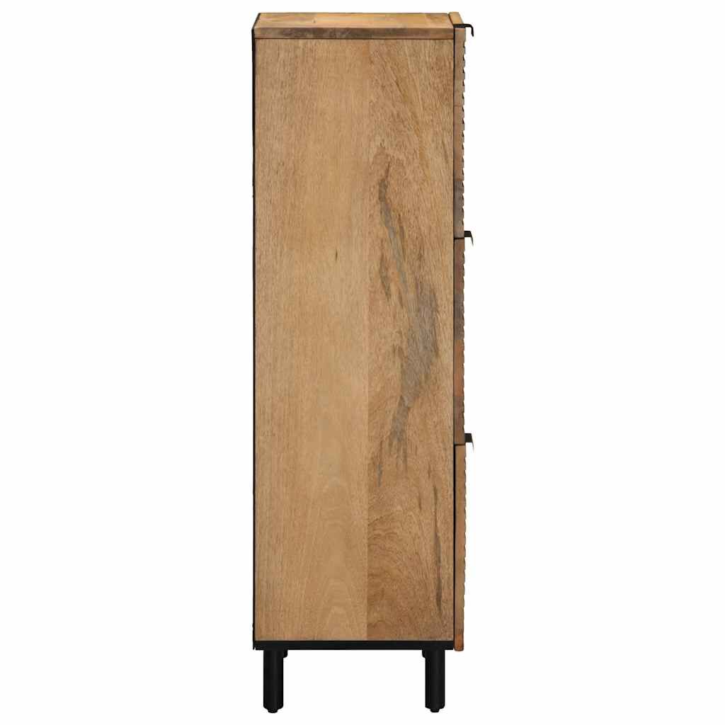 vidaXL Highboard καφέ 40x33x110 cm μασίφ ξύλο Mango