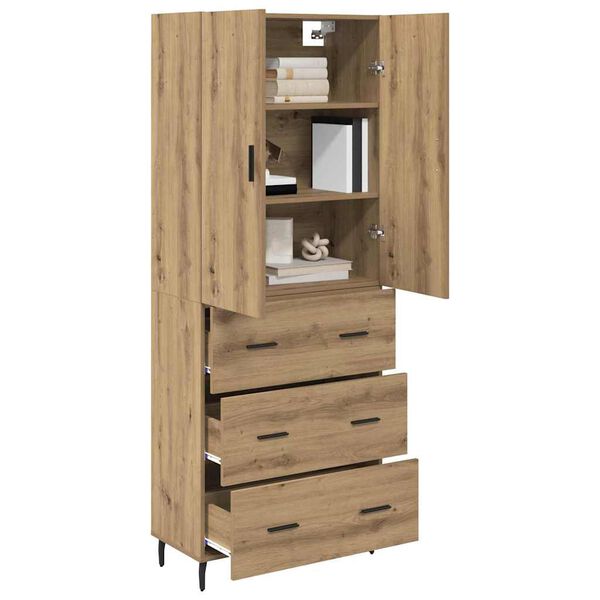 vidaXL Highboard &mu;&epsilon; &sigma;&upsilon;&rho;&tau;ά&rho;&iota; 2 pcs Artisan Oak &Sigma;ύ&nu;&theta;&epsilon;&tau;&omicron; &Xi;ύ&lambda;&omicron; &kappa;&alpha;&iota; &Gamma;&upsilon;&alpha;&lambda;ί