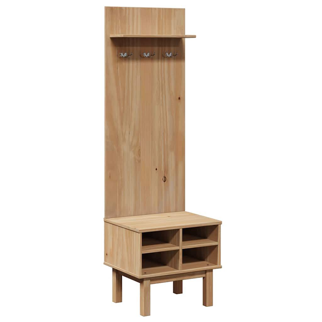 vidaXL Έπιπλο χωλ OTTA 50x40x160 εκ. Μασίφ Ξύλο Πεύκου