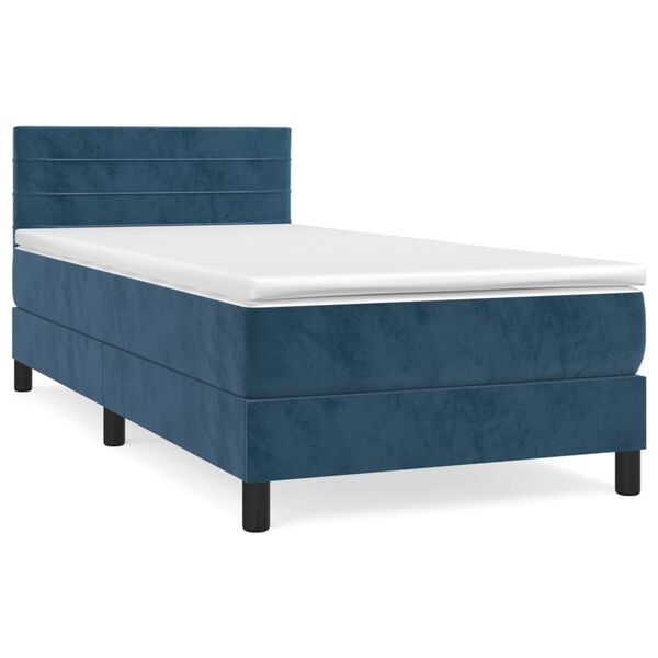 vidaXL &Kappa;&rho;&epsilon;&beta;ά&tau;&iota; Boxspring &mu;&epsilon; &Sigma;&tau;&rho;ώ&mu;&alpha; &Sigma;&kappa;&omicron;ύ&rho;&omicron; &Mu;&pi;&lambda;&epsilon; 90x190 &epsilon;&kappa;. &Beta;&epsilon;&lambda;&omicron;ύ&delta;&iota;&nu;&omicron;