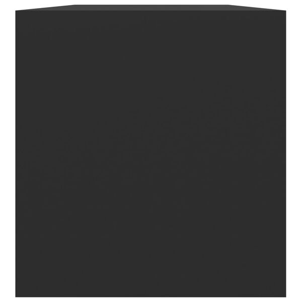 vidaXL Έπιπλο Δίσκων Βινυλίου Μαύρο 71x34x36 εκ. Επεξεργ. Ξύλο