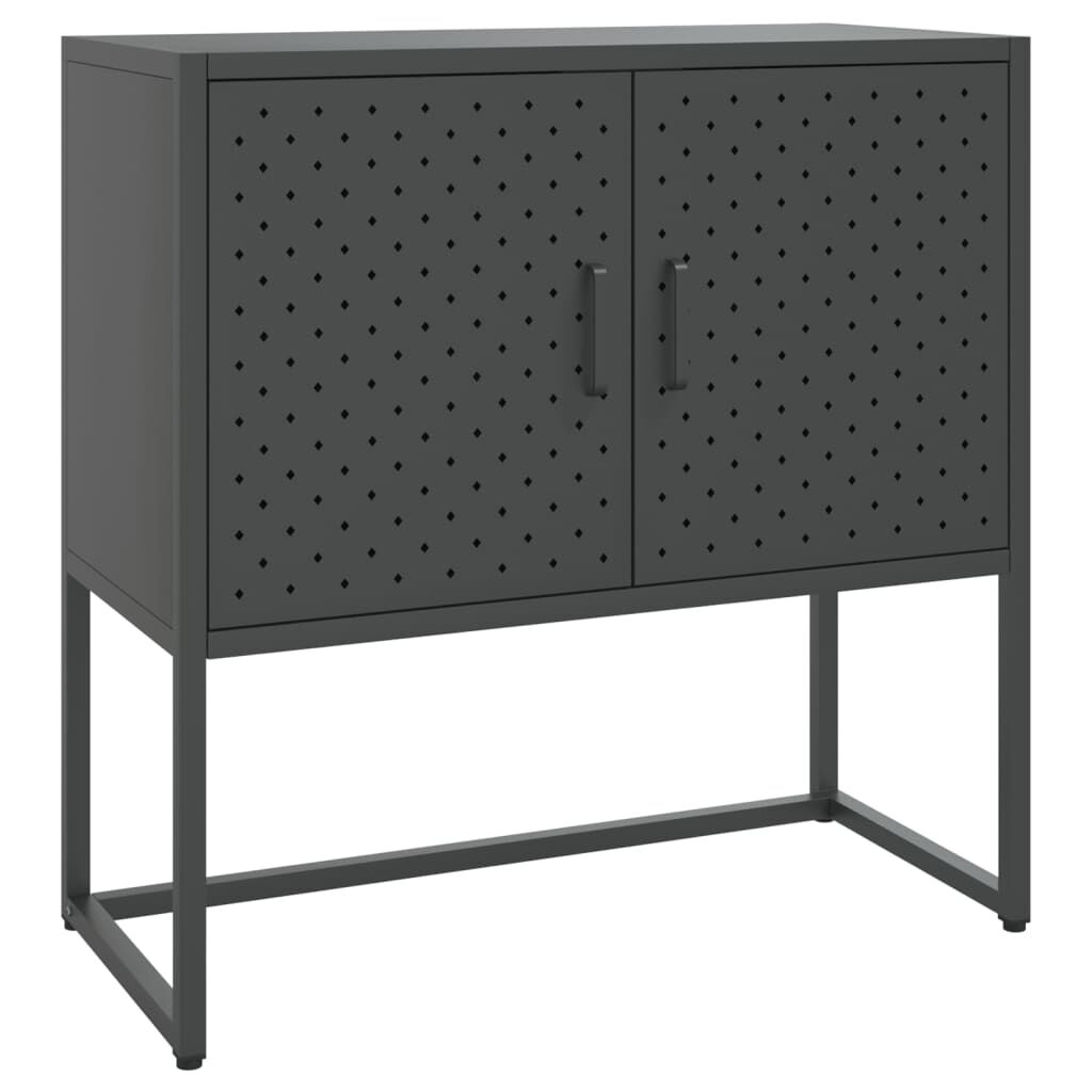 vidaXL Μπουφές Ανθρακί 75 x 35 x 75 εκ. από Ατσάλι