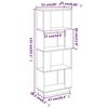 vidaXL Βιβλιοθήκη/Διαχωριστικό Χώρου Μελί 51x25x132 εκ. Μασίφ Πεύκο