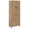 vidaXL Highboard 2 &tau;&mu;&chi;. Artisan Oak 69,5 x 34 x 180 &epsilon;&kappa;.