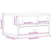 vidaXL Βάση Εκτυπωτή Καφέ Δρυς 40x32x22,5 εκ. από Επεξεργασμένο Ξύλο